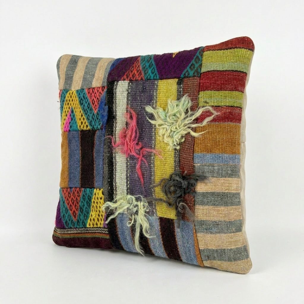 Türk Kilim Kırlent Kılıfı 50 x 50 cm