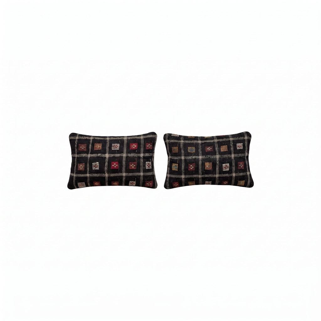 Türk Kilim Kırlent Kılıfı 2'li Set 40 x 60 cm