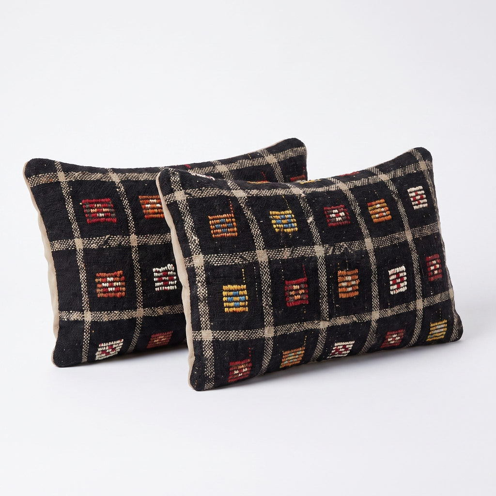 Türk Kilim Kırlent Kılıfı 2'li Set 40 x 60 cm
