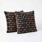 Türk Kilim Kırlent Kılıfı 2'li Set 60 x 60 cm