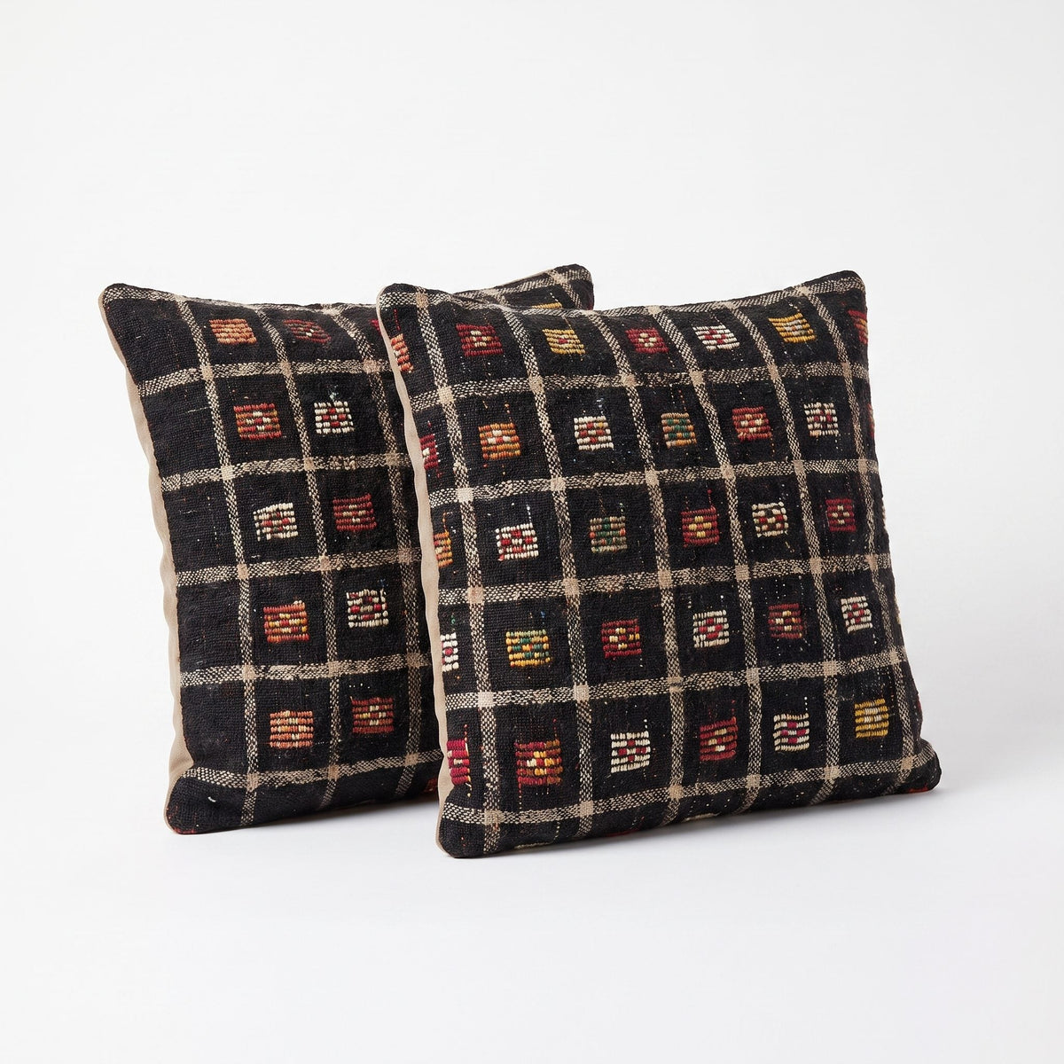 Türk Kilim Kırlent Kılıfı 2'li Set 60 x 60 cm