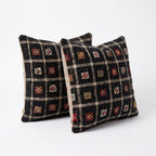 Türk Kilim Kırlent Kılıfı 2'li Set 60 x 60 cm