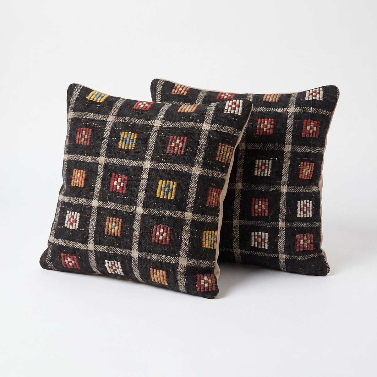 Türk Kilim Kırlent Kılıfı 2'li Set 48 x 48 cm