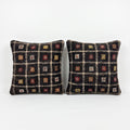 Türk Kilim Kırlent Kılıfı 2'li Set 60 x 60 cm