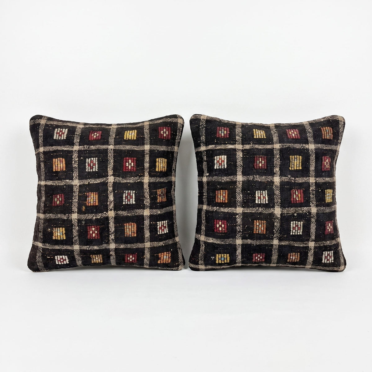 Türk Kilim Kırlent Kılıfı 2'li Set 60 x 60 cm