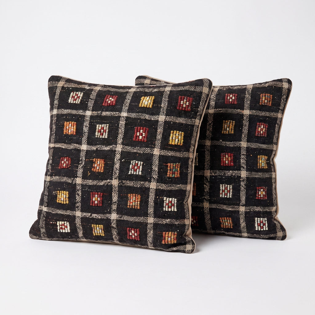 Türk Kilim Kırlent Kılıfı 2'li Set 60 x 60 cm