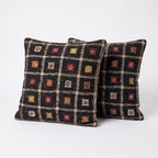 Türk Kilim Kırlent Kılıfı 2'li Set 60 x 60 cm