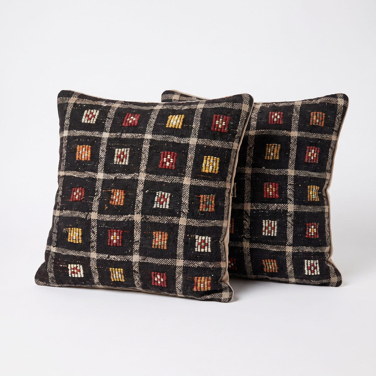 Türk Kilim Kırlent Kılıfı 2'li Set 60 x 60 cm