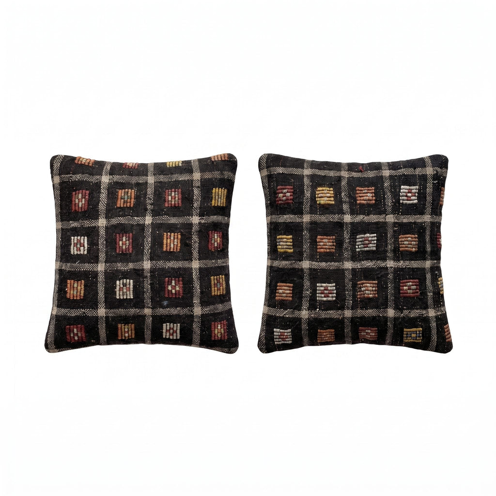 Türk Kilim Kırlent Kılıfı 2'li Set 48 x 48 cm