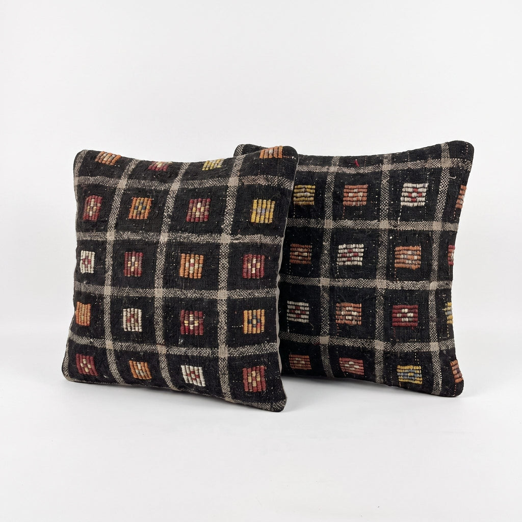 Türk Kilim Kırlent Kılıfı 2'li Set 48 x 48 cm