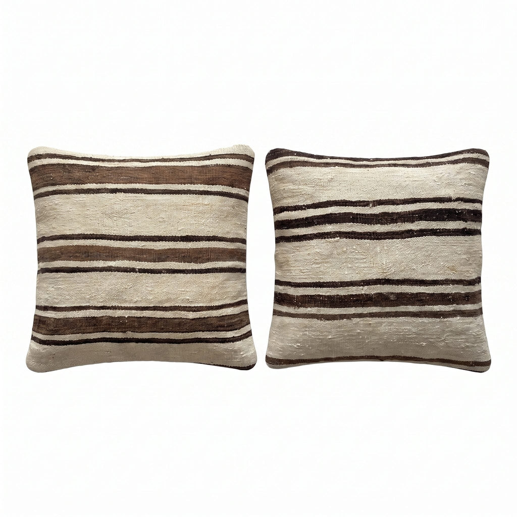 Türk Kilim Kırlent Kılıfı 2'li Set 60 x 60 cm