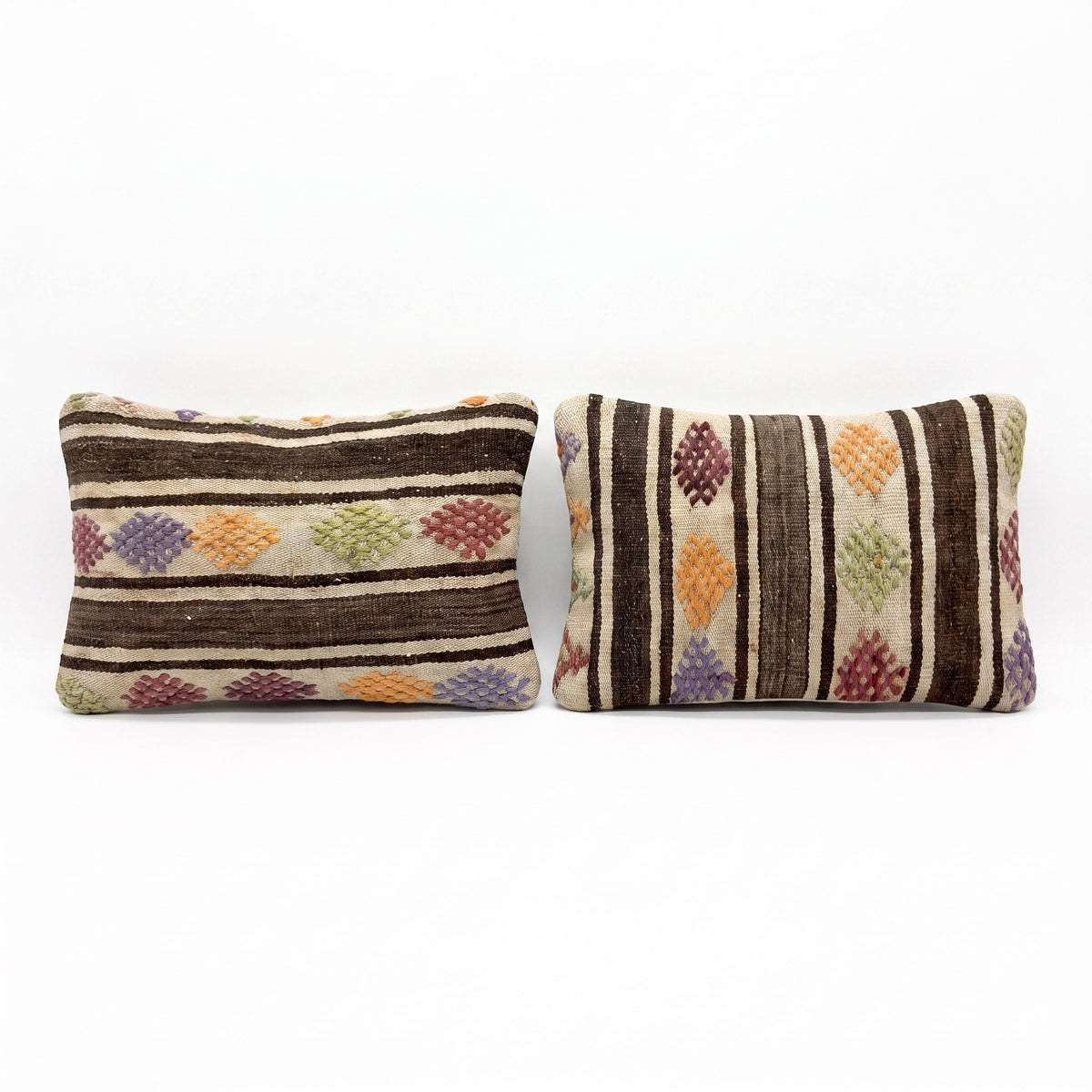 Türk Kilim Kırlent Kılıfı 2'li Set 40 x 60 cm