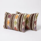Türk Kilim Kırlent Kılıfı 2'li Set 40 x 60 cm