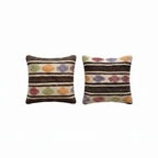 Türk Kilim Kırlent Kılıfı 2'li Set 48 x 51 cm