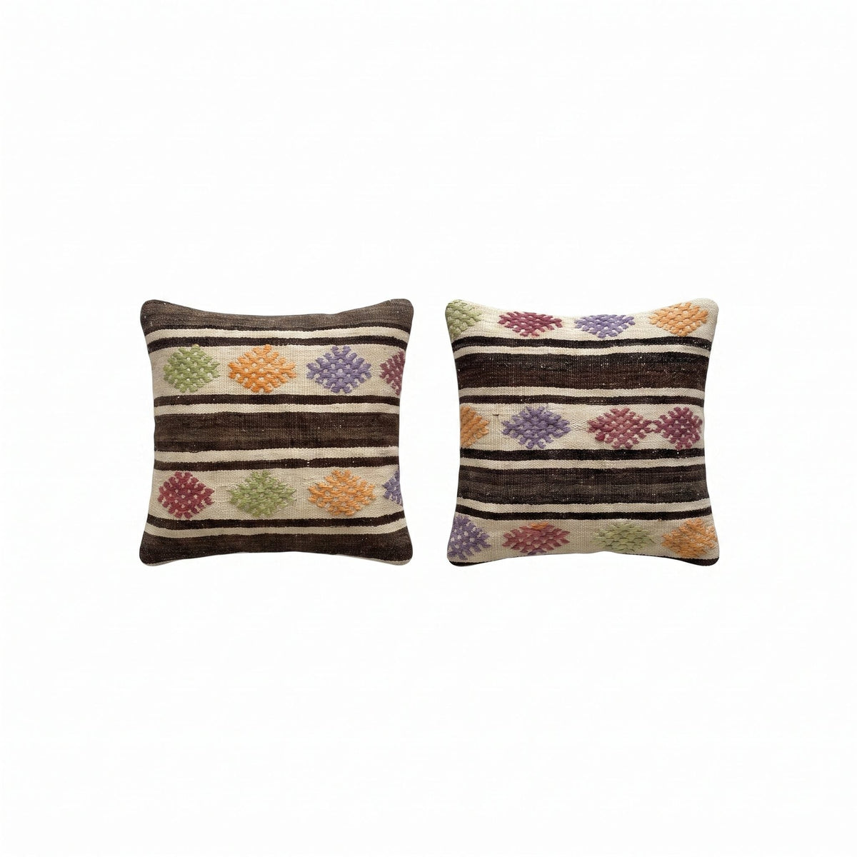Türk Kilim Kırlent Kılıfı 2'li Set 48 x 51 cm