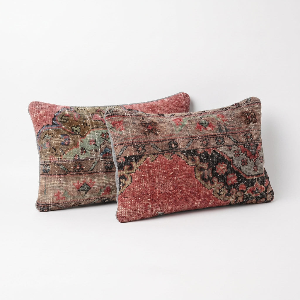 Türk Halı Kırlent Kılıfı 2'li Set 40 x 60 cm