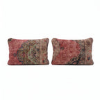 Türk Halı Kırlent Kılıfı 2'li Set 40 x 60 cm
