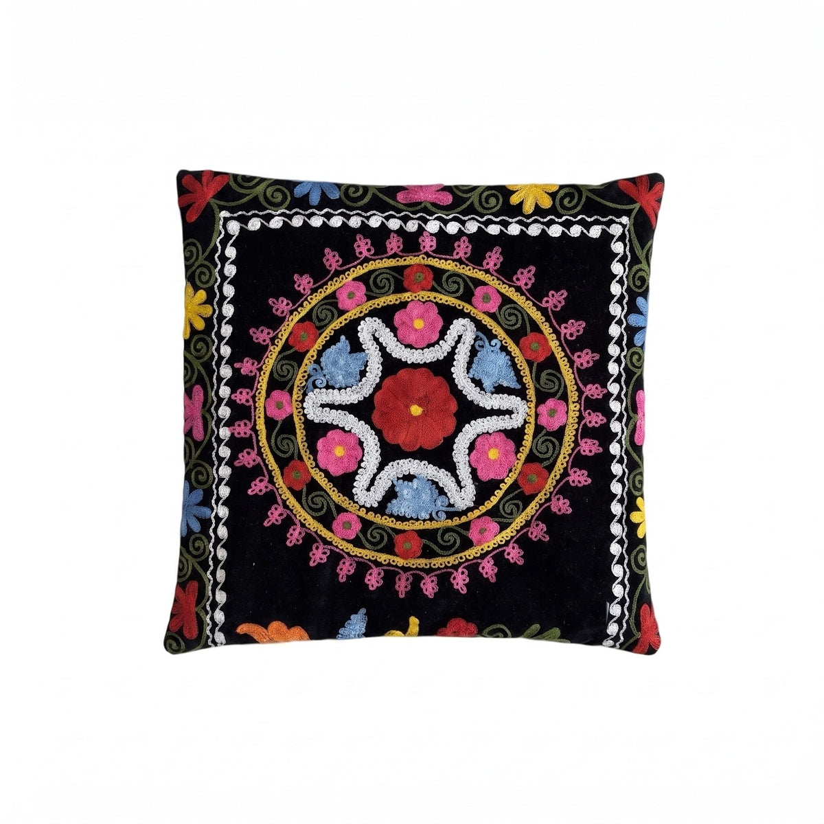 Özbek Suzani Kırlent Kılıfı 45 x 46 cm