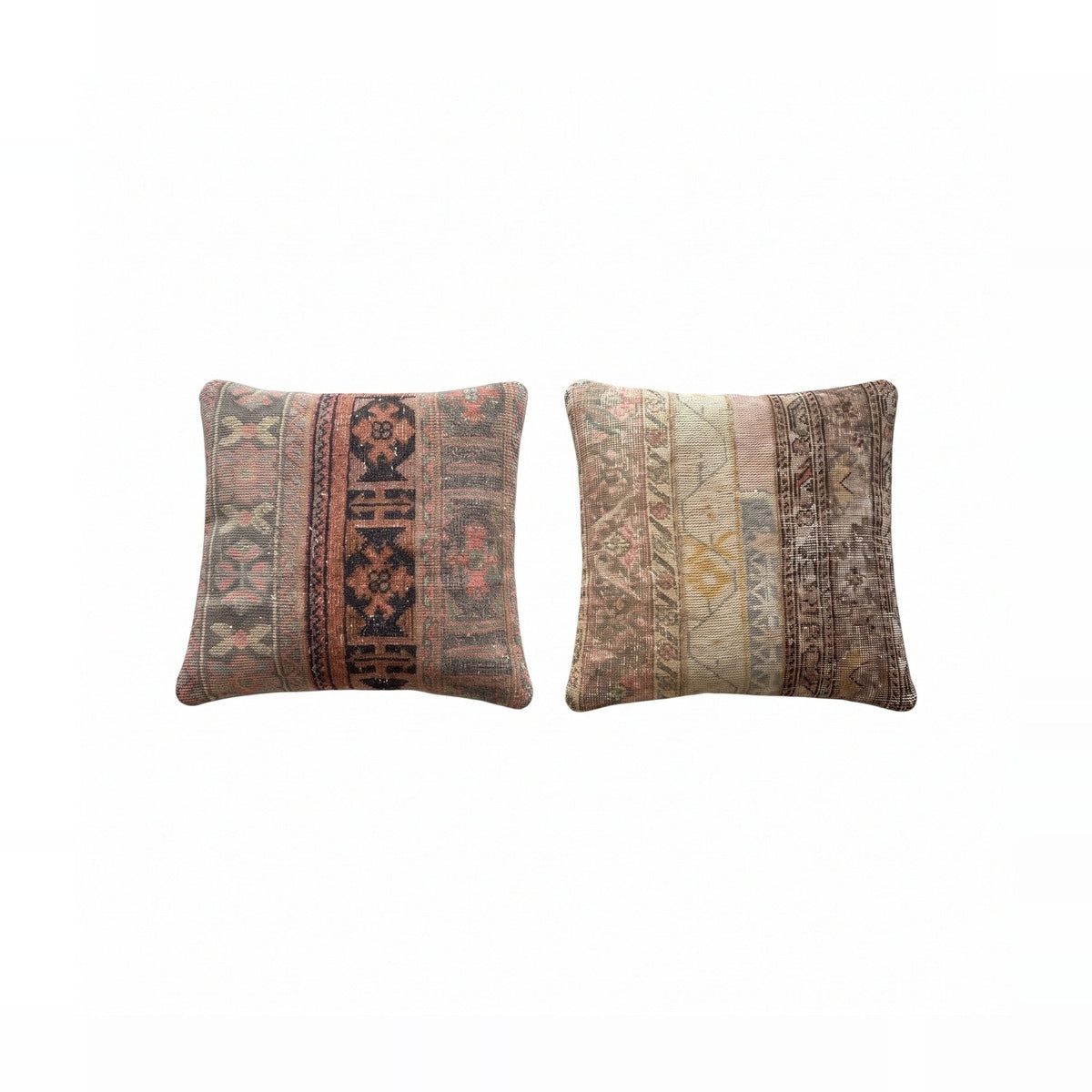 Türk Halı Kırlent Kılıfı 2'li Set 60 x 60 cm