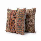 Türk Halı Kırlent Kılıfı 2'li Set 60 x 60 cm