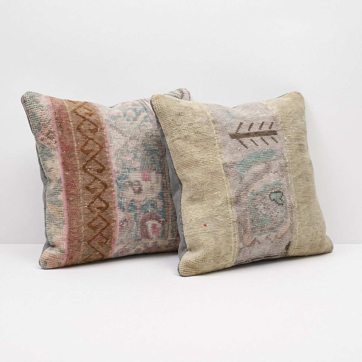 Türk Halı Kırlent Kılıfı 2'li Set 50 x 50 cm