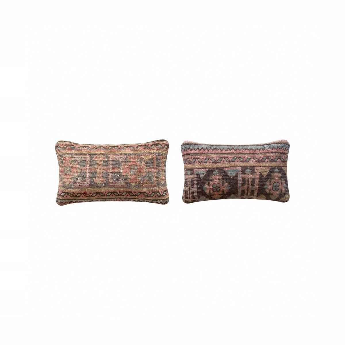 Türk Halı Kırlent Kılıfı 2'li Set 30 x 50 cm