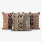 Türk Halı Kırlent Kılıfı 3'li Set 60 x 60 cm