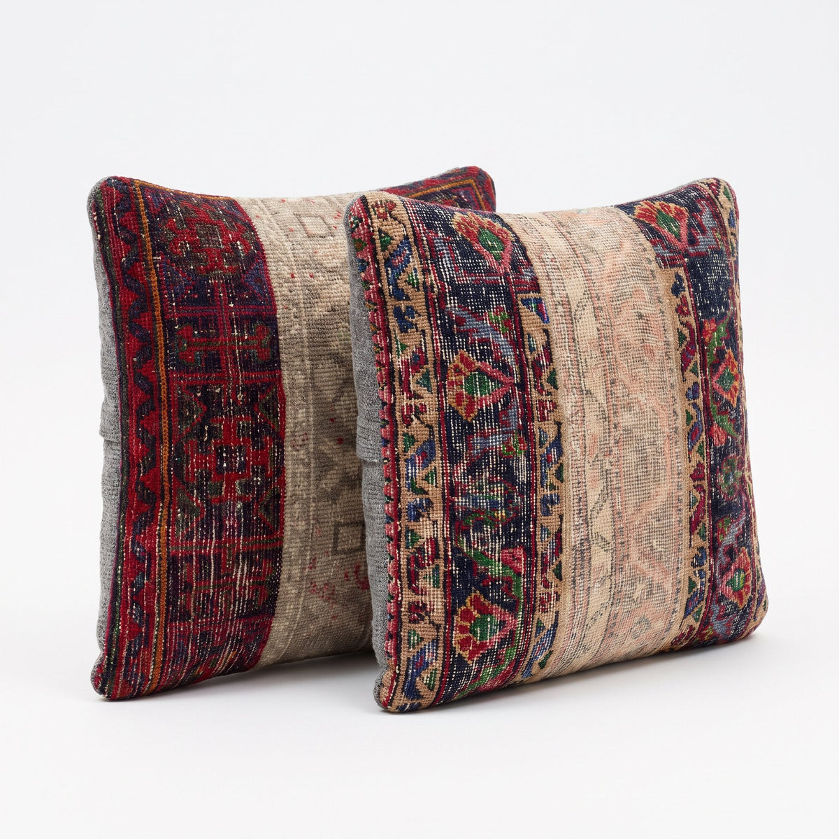 Türk Halı Kırlent Kılıfı 2'li Set 60 x 60 cm