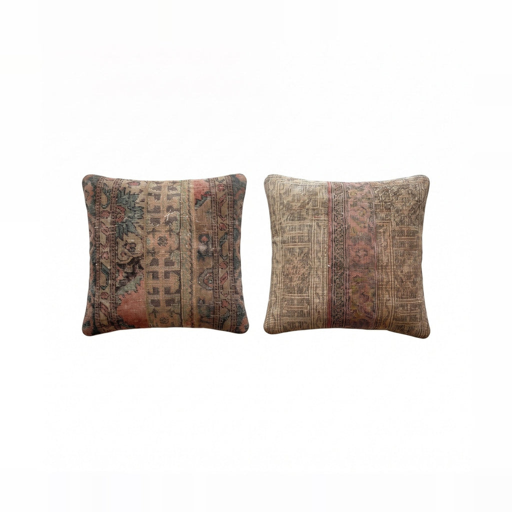 Türk Halı Kırlent Kılıfı 2'li Set 60 x 60 cm
