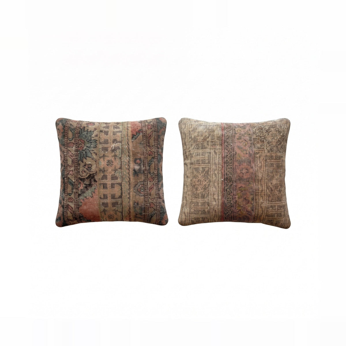 Türk Halı Kırlent Kılıfı 2'li Set 60 x 60 cm