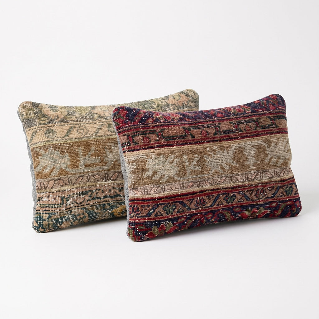 Türk Halı Kırlent Kılıfı 2'li Set 40 x 60 cm