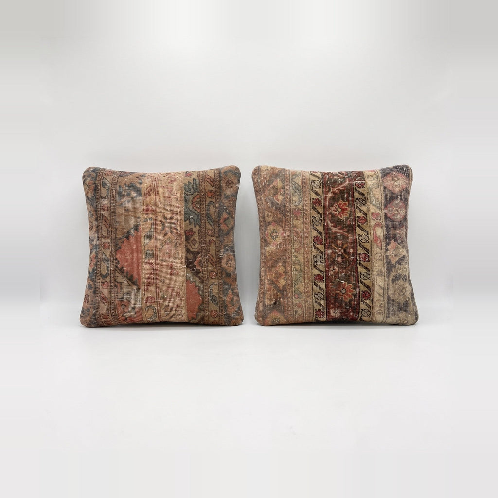 Türk Halı Kırlent Kılıfı 2'li Set 60 x 60 cm
