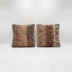 Türk Halı Kırlent Kılıfı 2'li Set 60 x 60 cm