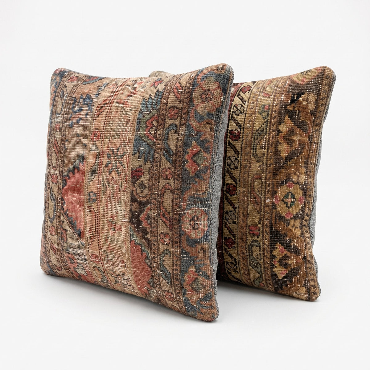 Türk Halı Kırlent Kılıfı 2'li Set 60 x 60 cm