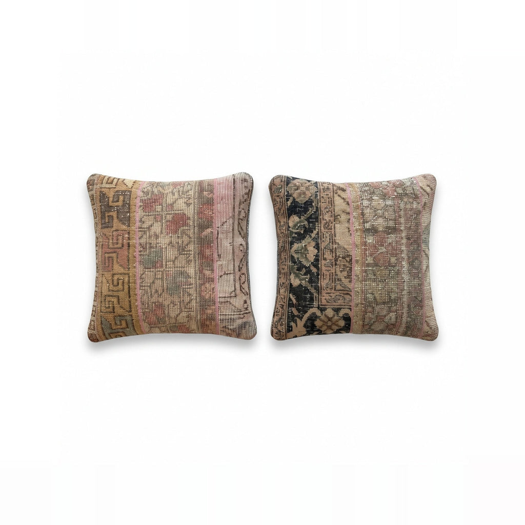 Türk Halı Kırlent Kılıfı 2'li Set 50 x 50 cm