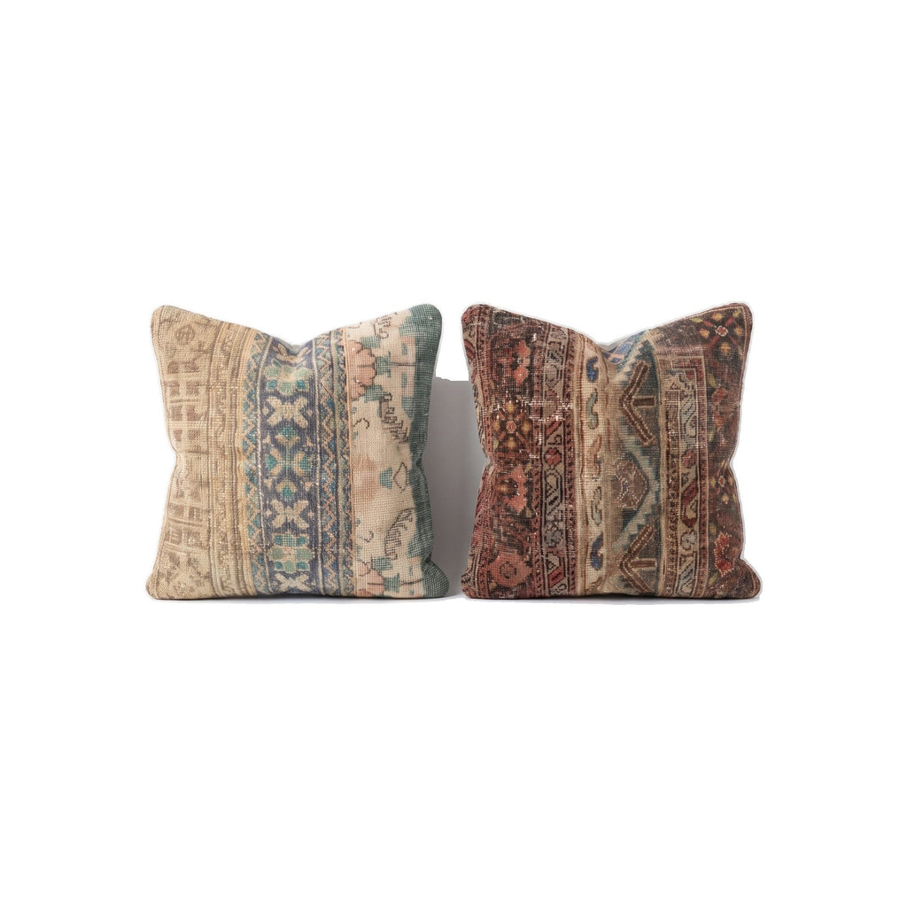 Türk Halı Kırlent Kılıfı 2'li Set 60 x 60 cm
