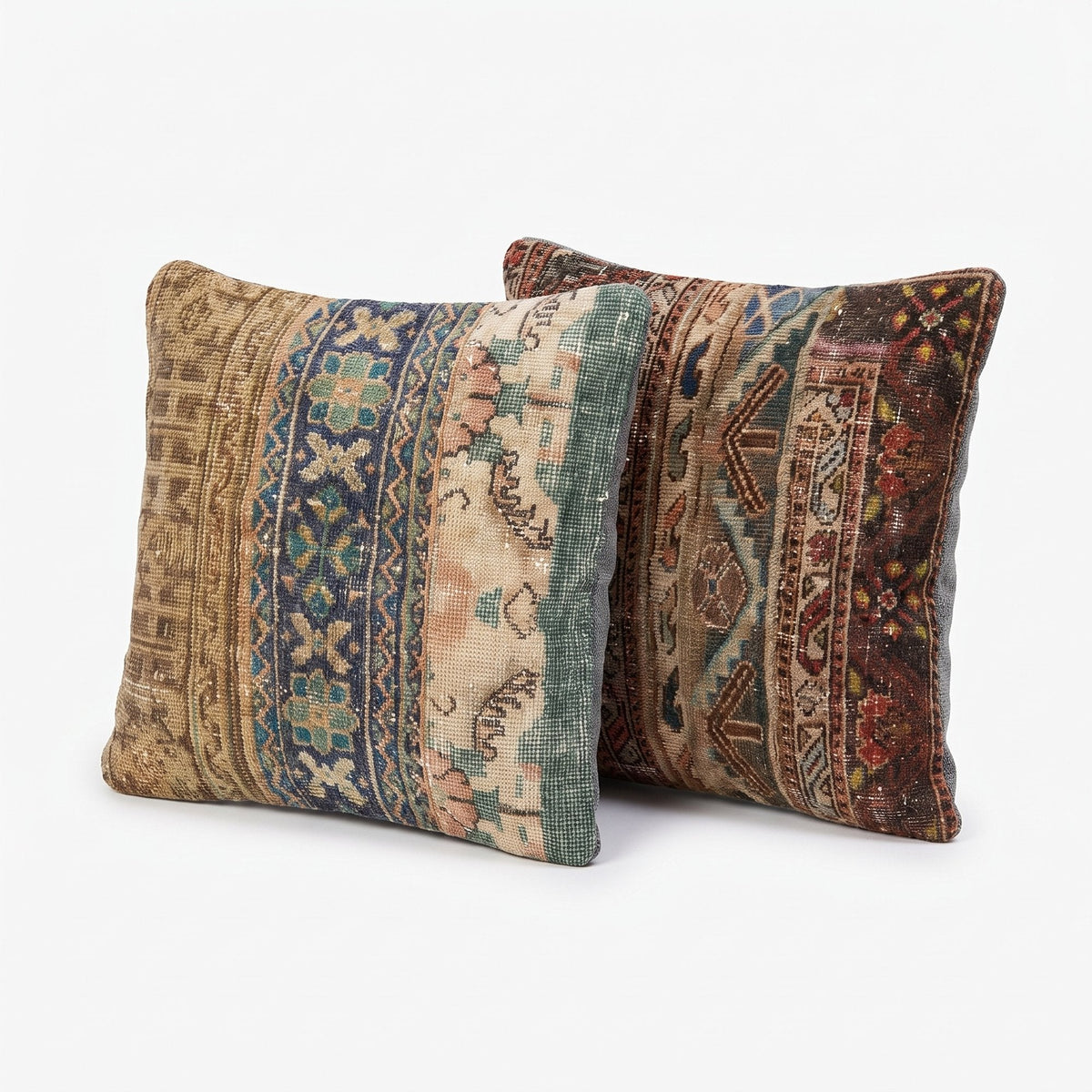 Türk Halı Kırlent Kılıfı 2'li Set 60 x 60 cm