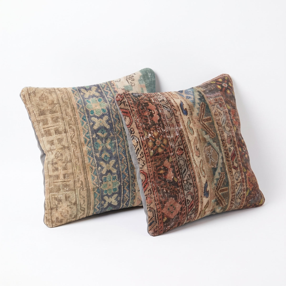 Türk Halı Kırlent Kılıfı 2'li Set 60 x 60 cm