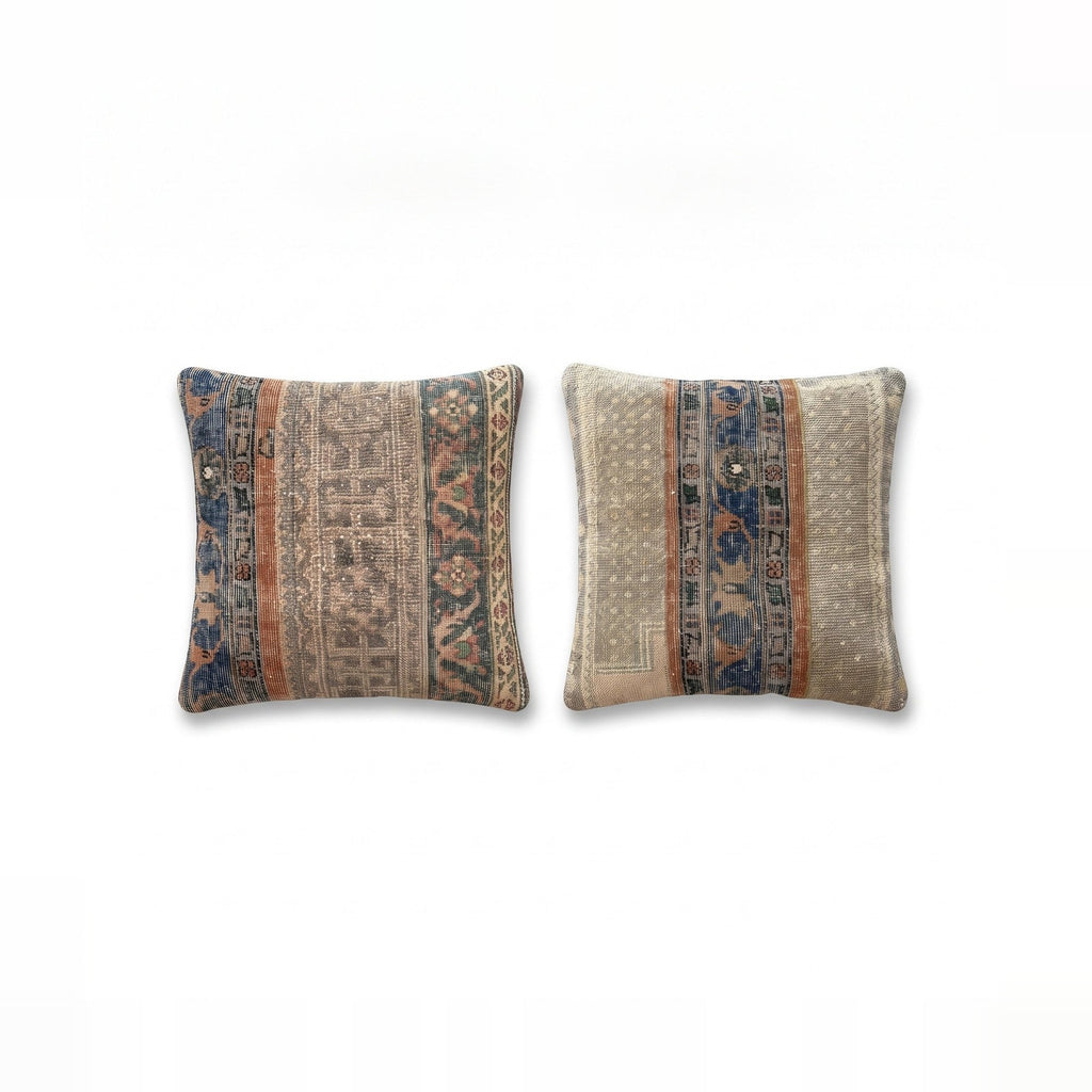 Türk Halı Kırlent Kılıfı 2'li Set 60 x 60 cm
