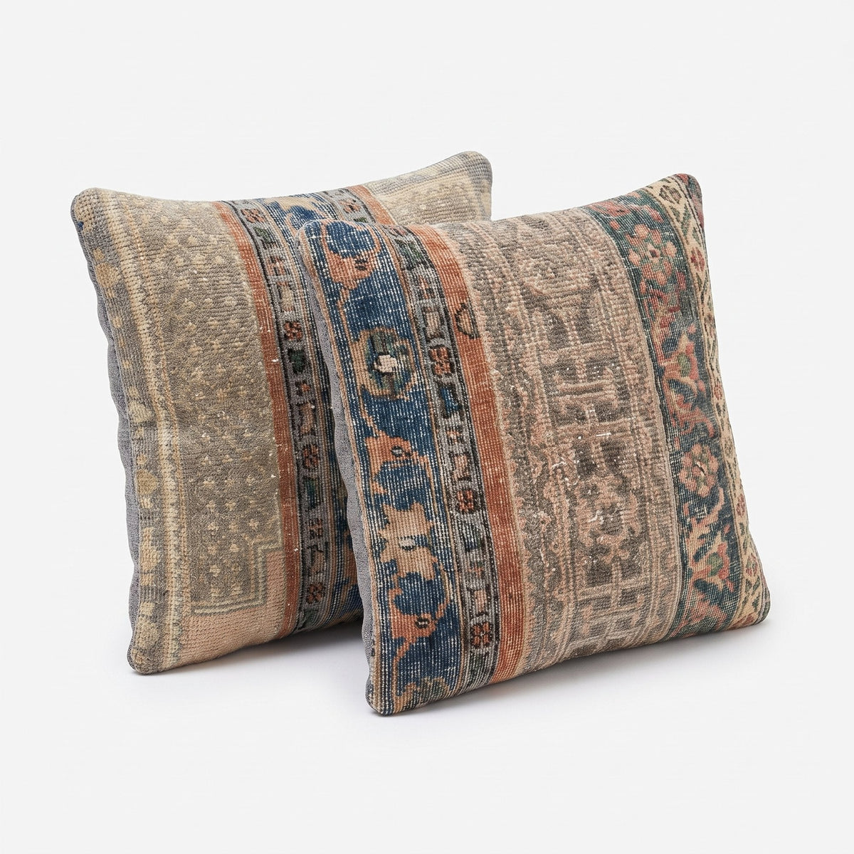Türk Halı Kırlent Kılıfı 2'li Set 60 x 60 cm