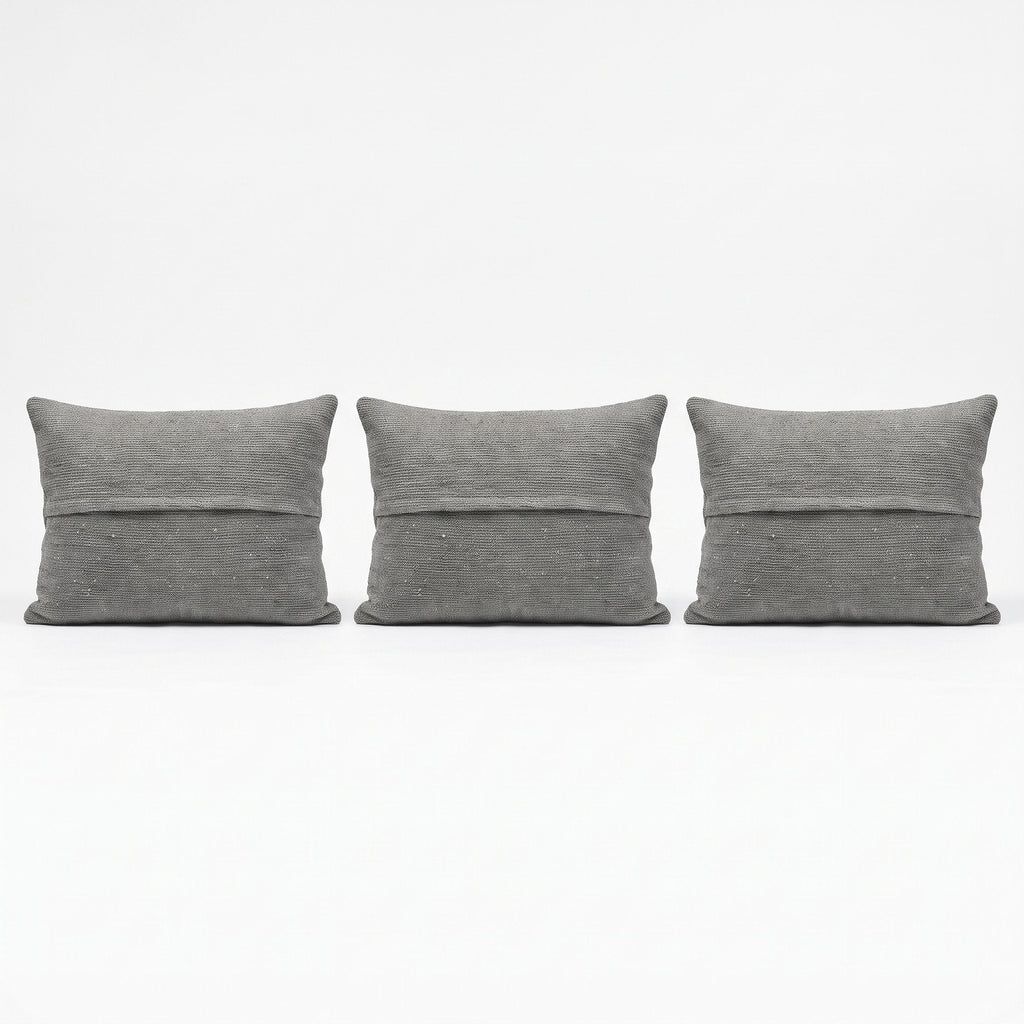 Türk Halı Kırlent Kılıfı 3'li Set 40 x 60 cm