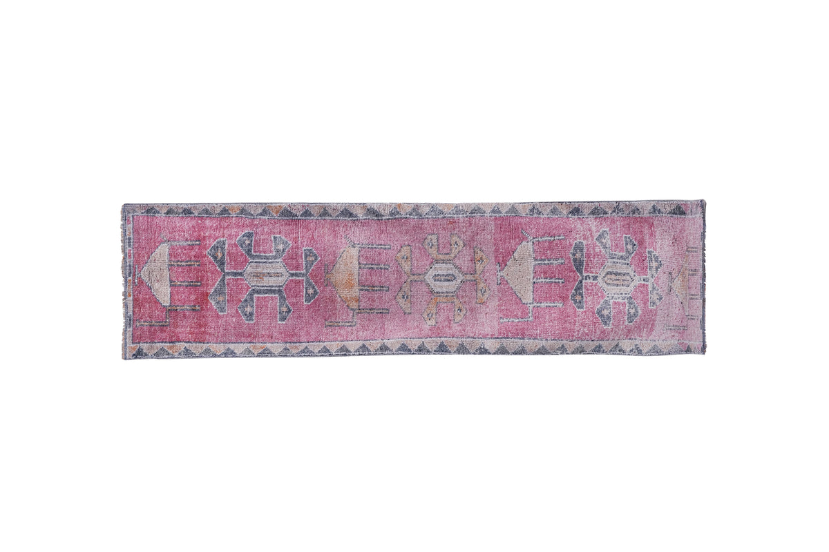 Vintage Herki Halı Yolluk 89 x 325 cm