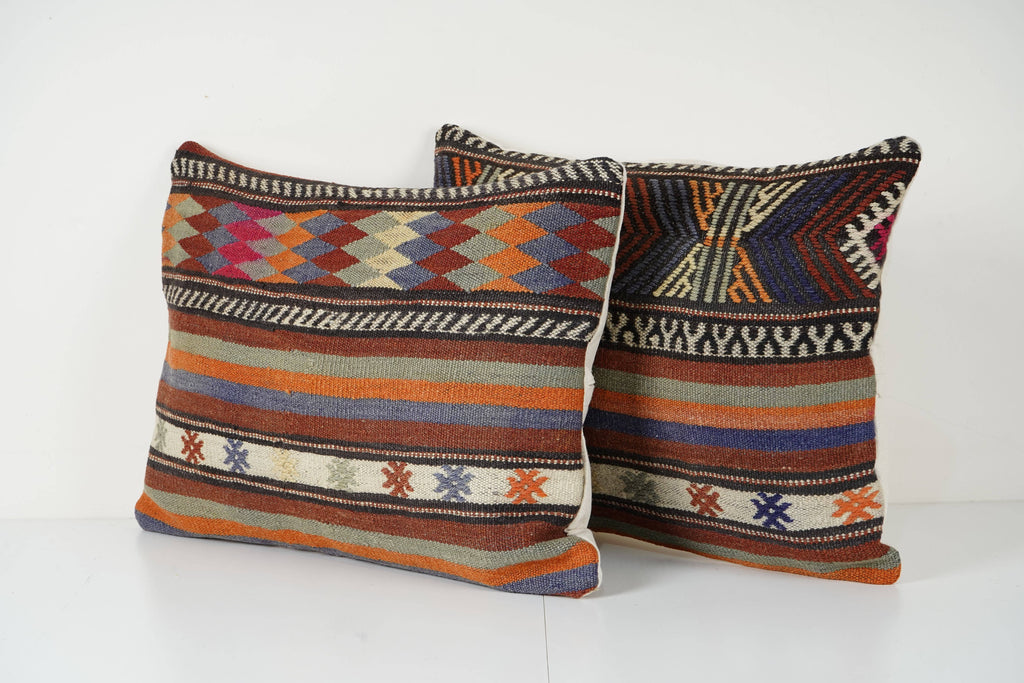 Kilim Kırlent Kılıfı 2'li Set 45 x 60 cm