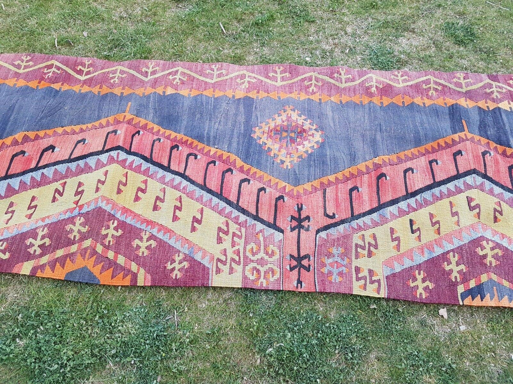 Vintage Kilim Yolluk 83 x 337 cm