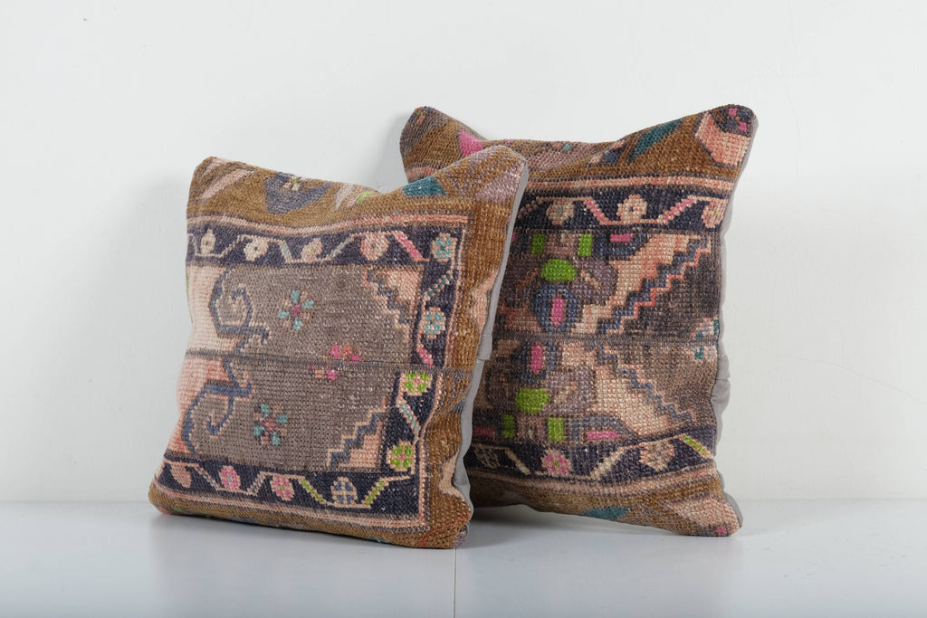 Halı Kırlent Kılıfı 2'li Set 38 x 40 cm
