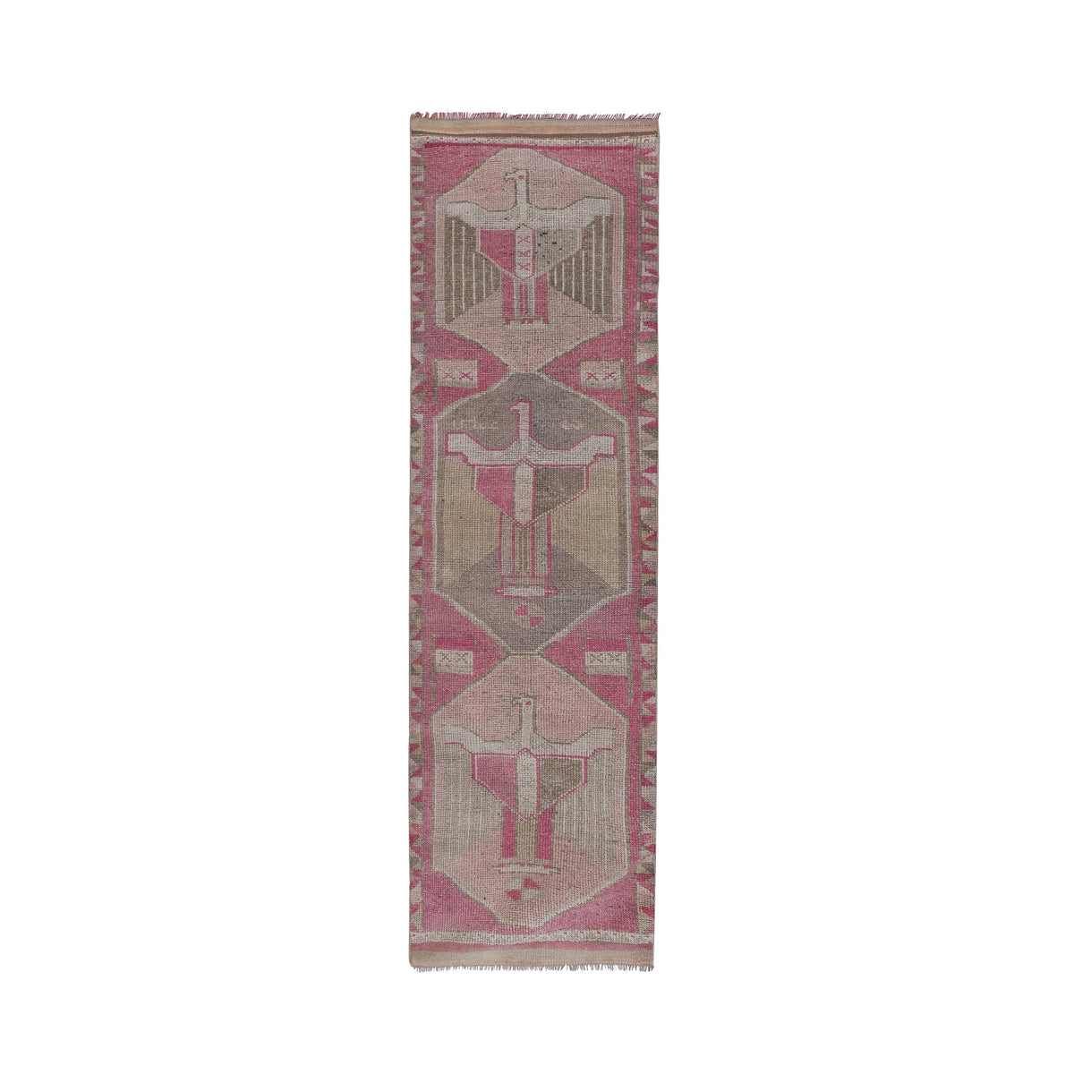 Vintage Türk Halı Yolluk 103 x 351 cm