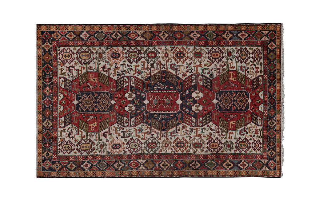 Vintage Sumak Kilim 123 x 193 cm