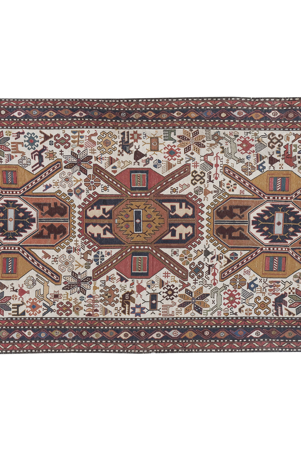 Vintage Türk Sumak Halı 107 x 192 cm