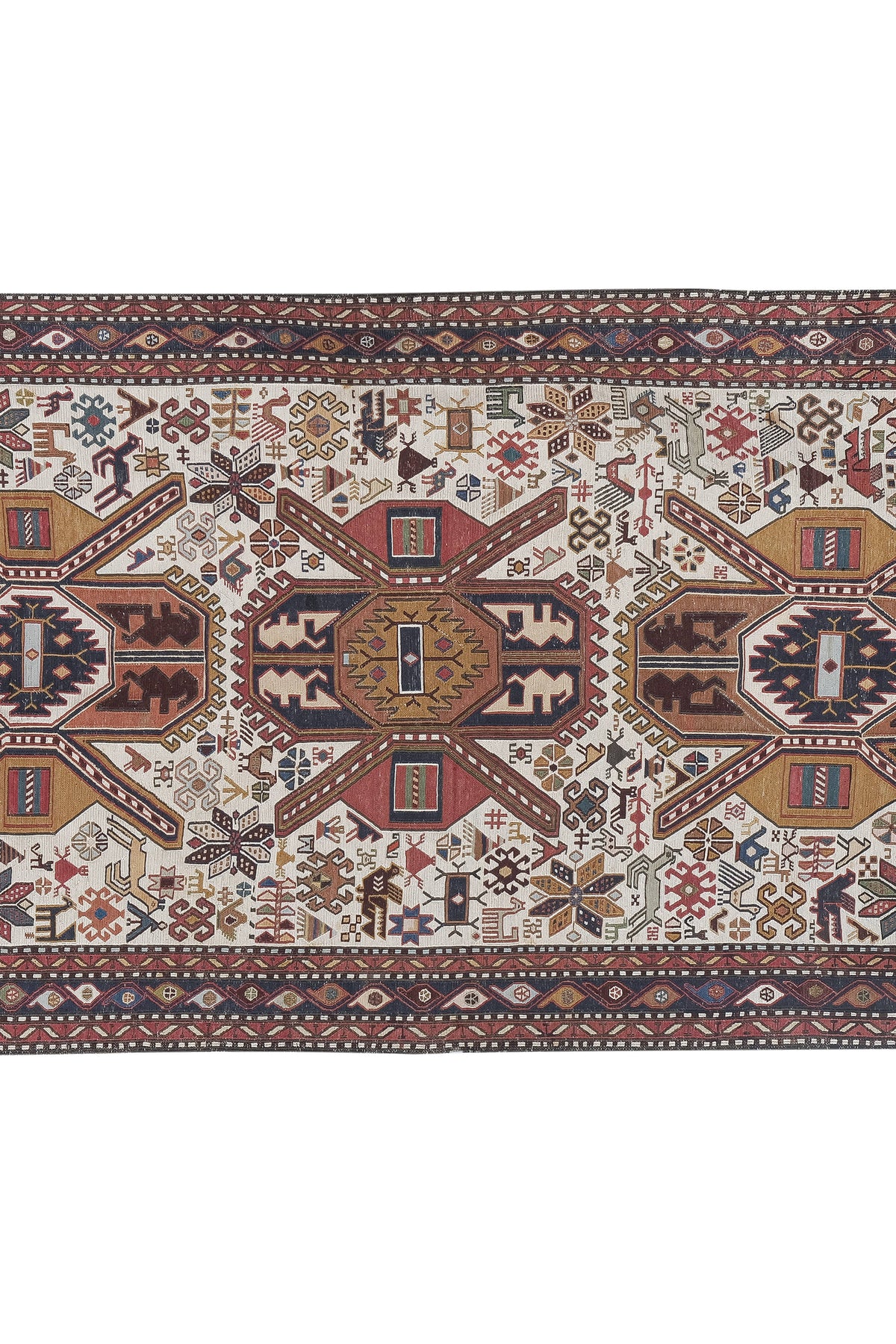 Vintage Türk Sumak Halı 107 x 192 cm