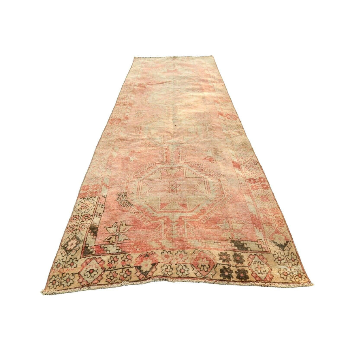 Vintage Uşak Halı 137 x 385 cm